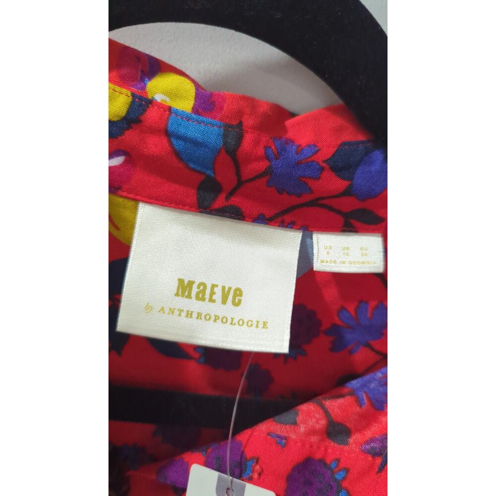 Maeve Anthropologie Blithe Fruit Button Down Blou… - image 3